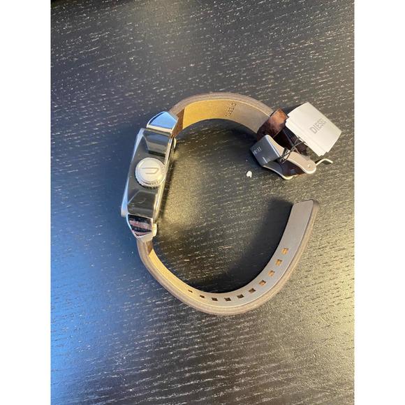 Diesel Men's Blue Dial Brown Leather Watch - Picture 4 of 4